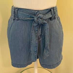 LOFT Blue Light Weight Denim Shorts